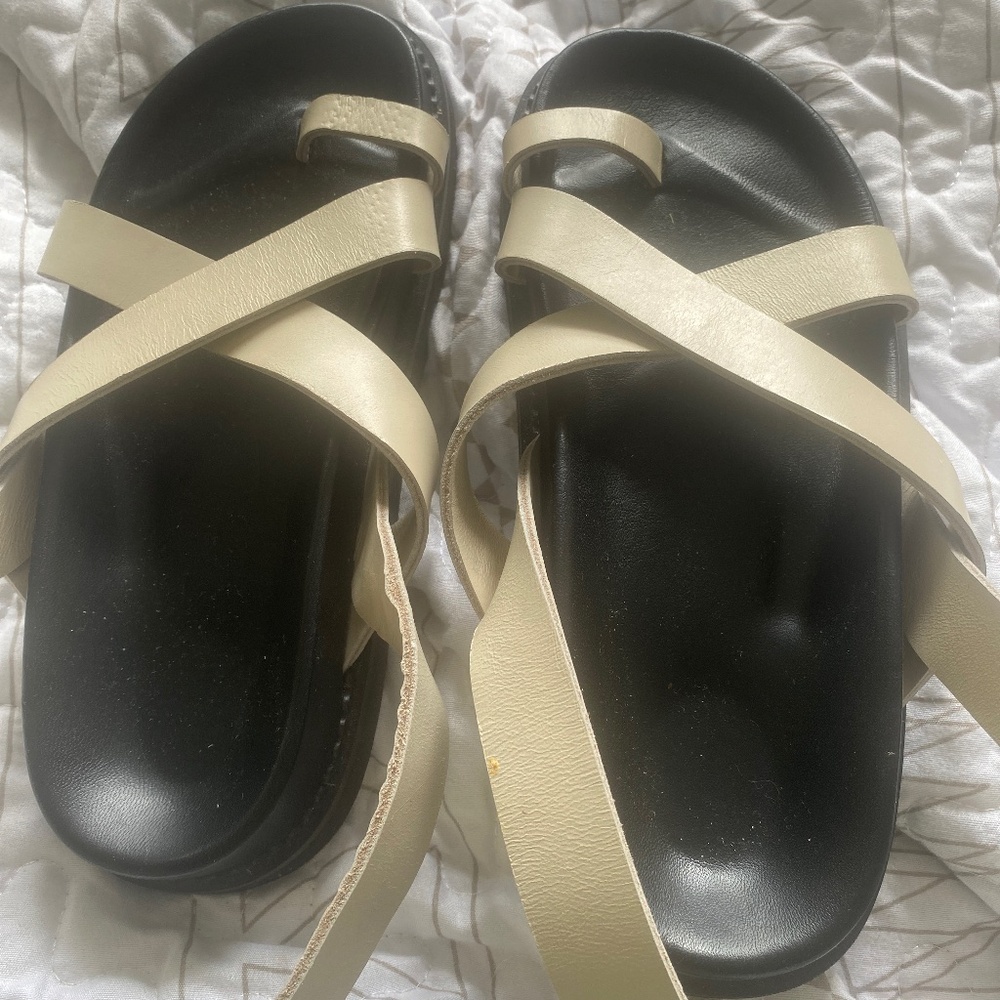 Brontë ivory Liberté sandals